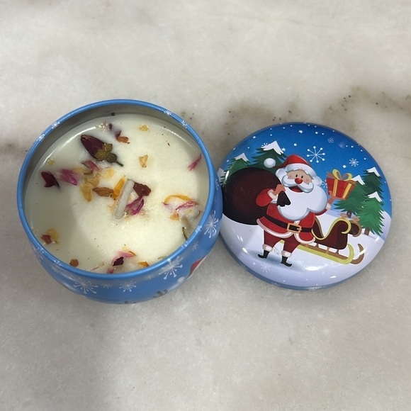Soy Wax Scented Tin Candle Holiday Gift Box - Picture 6 of 9